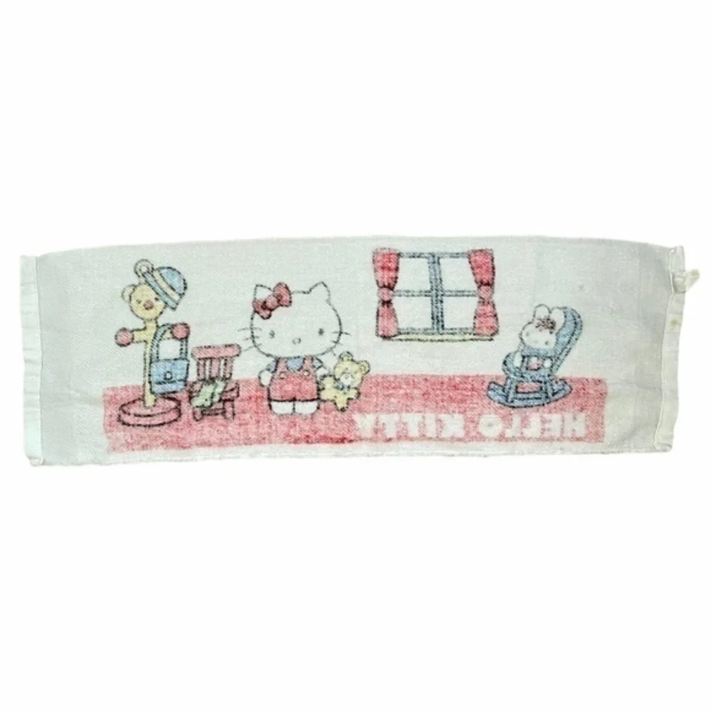1970s Hello Kitty Sanrio Vintage Hand Towel - Made in Japan